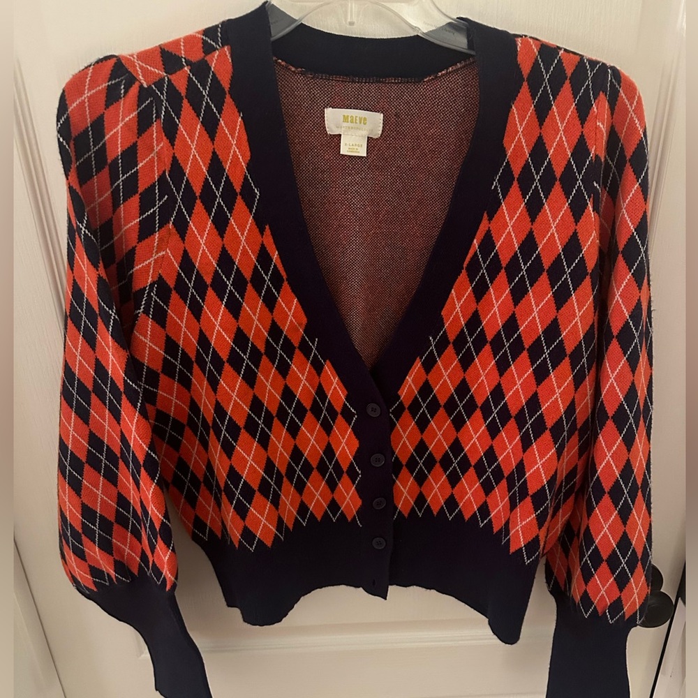 Anthropologie Maeve Argyle Sweater (xl)